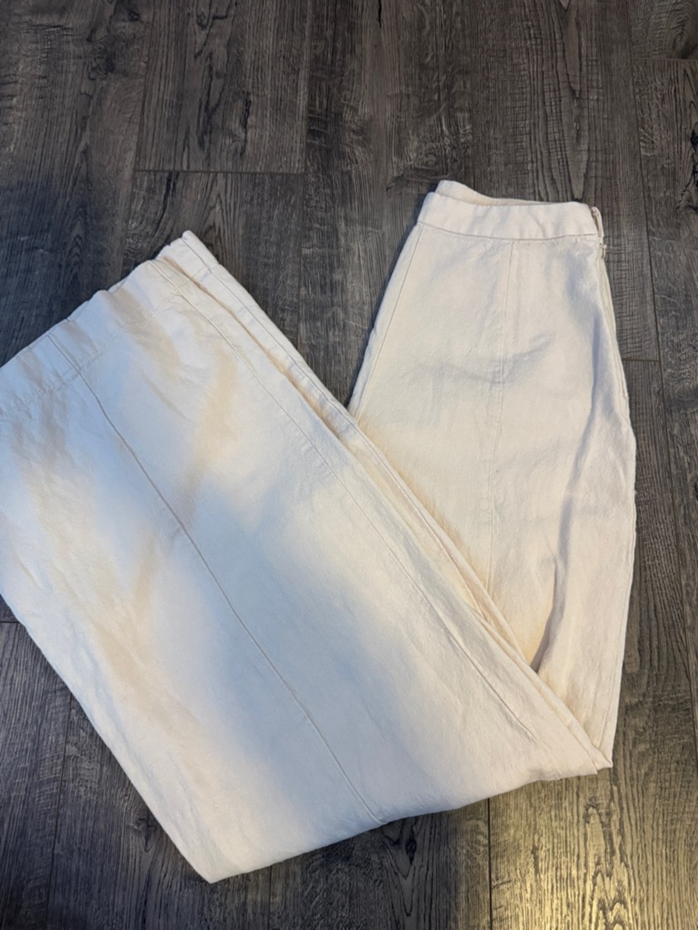 Rhythm Cream Wide-Leg Pants